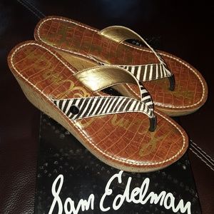 Sam Eldelman Platform Sandals Sz 8